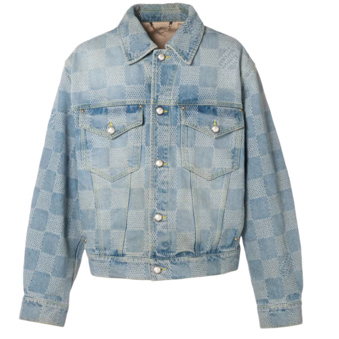 Louis Vuitton 'Blue' Damier Denim Jacket