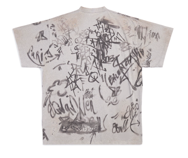 Balenciaga 'Skater' Grey Tee