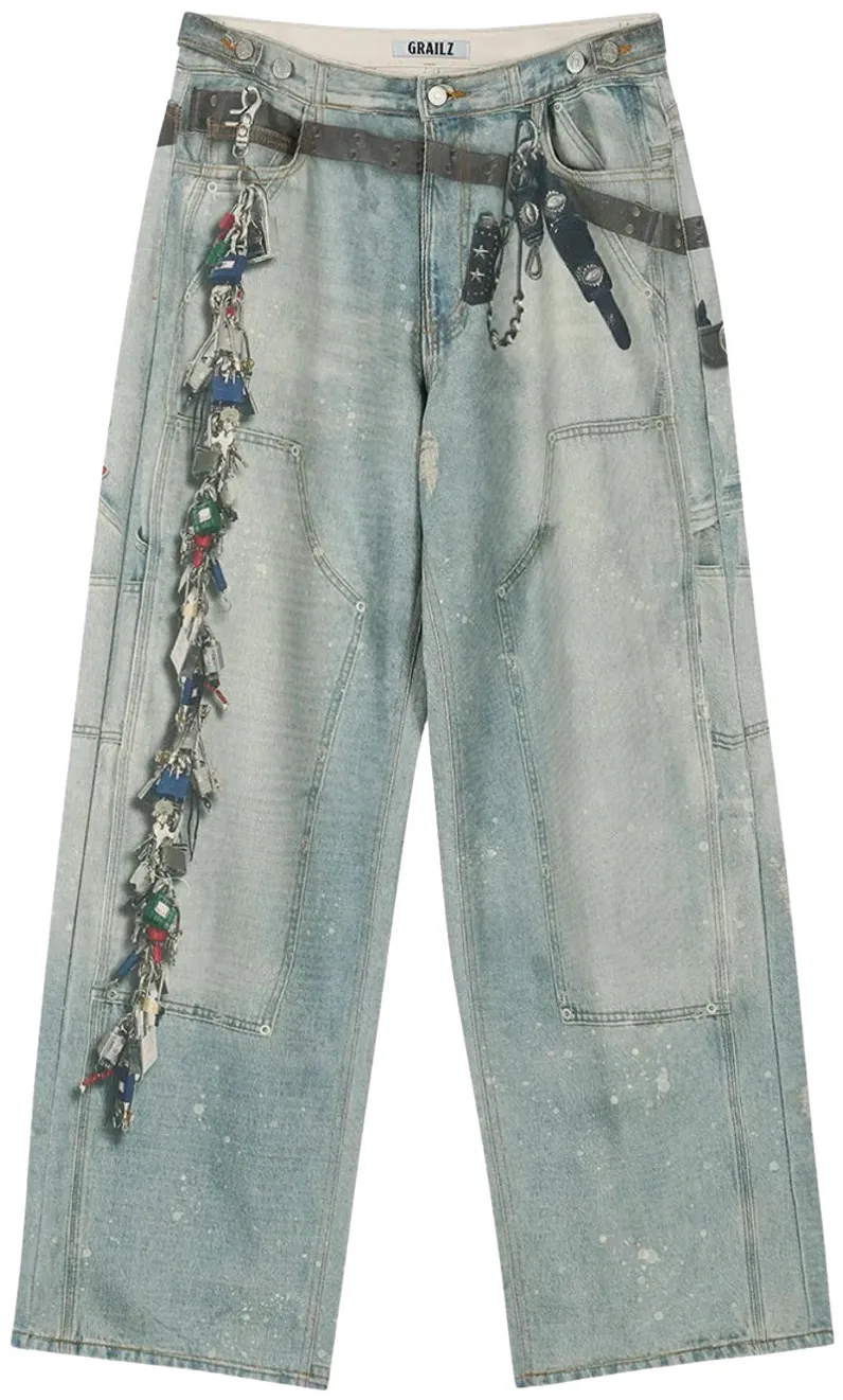 Grailz 'KEY CHAIN ILLUSION' Jeans