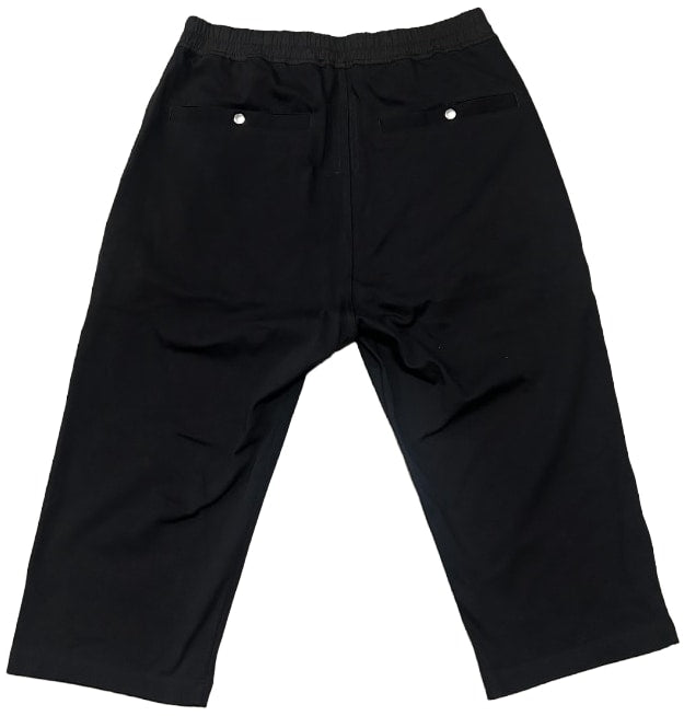 Rick Owens 'Black' Pocket Zipper Cropped Trouser
