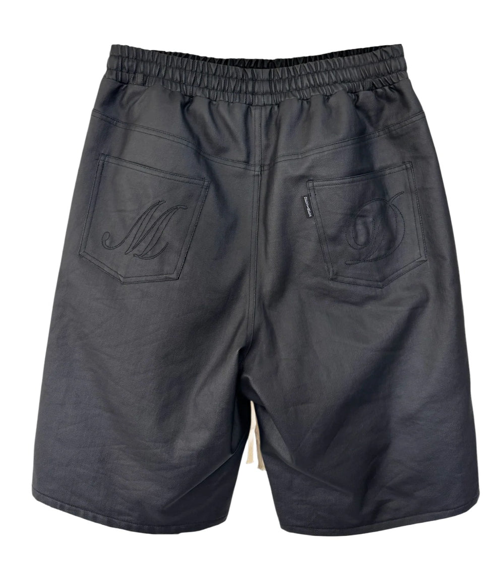 Matière De Dèsirs 'Black' Wax Double Knee Shorts