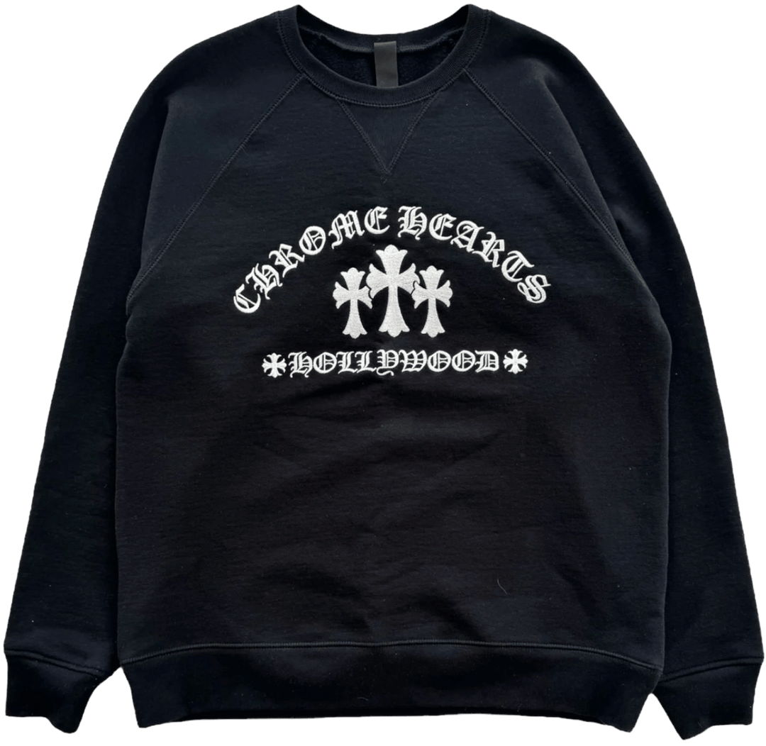 Chrome Hearts 'King Taco' Black Embroidered Crewneck