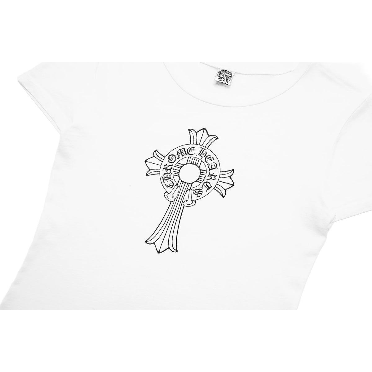 Chrome Hearts 'Horseshoe Cross' White Womens Tee