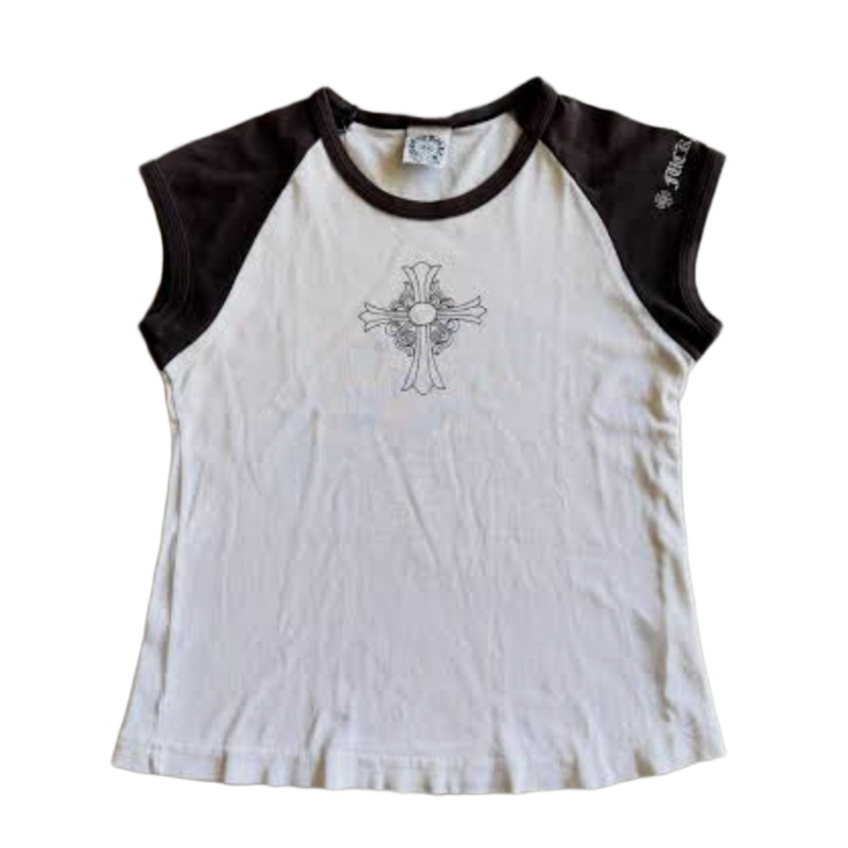 Chrome Hearts 'Hairy Cross' Vintage Womens Baby Tee