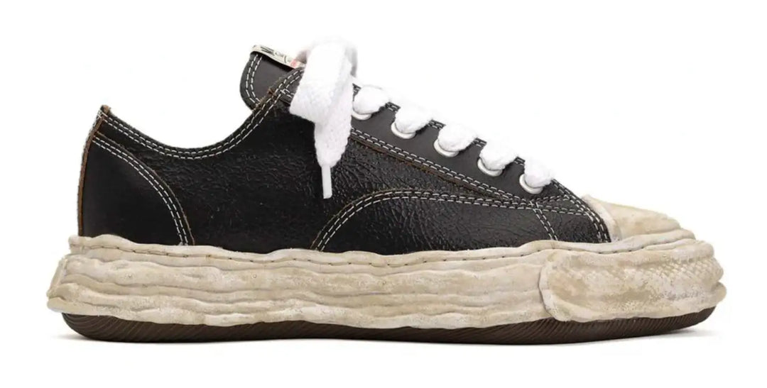 Maison Mihara Yasuhiro 'Black' Dyed Sole Leather Peterson 23 Low Sneakers