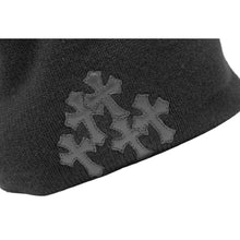 Chrome Hearts 'Black' Flooded Patch Cashmere Beanie