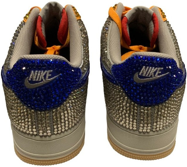 Bossi 'Tan/Red/Blue' Rhinestone Sneaker