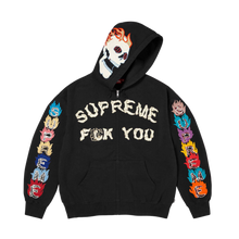 Supreme 'Fuck You' Black Zip Up Sweatshirt