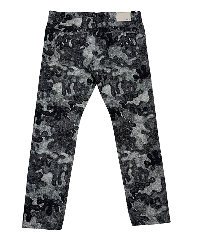 Dior x Peter Doig 'Blue Camo' Jeans