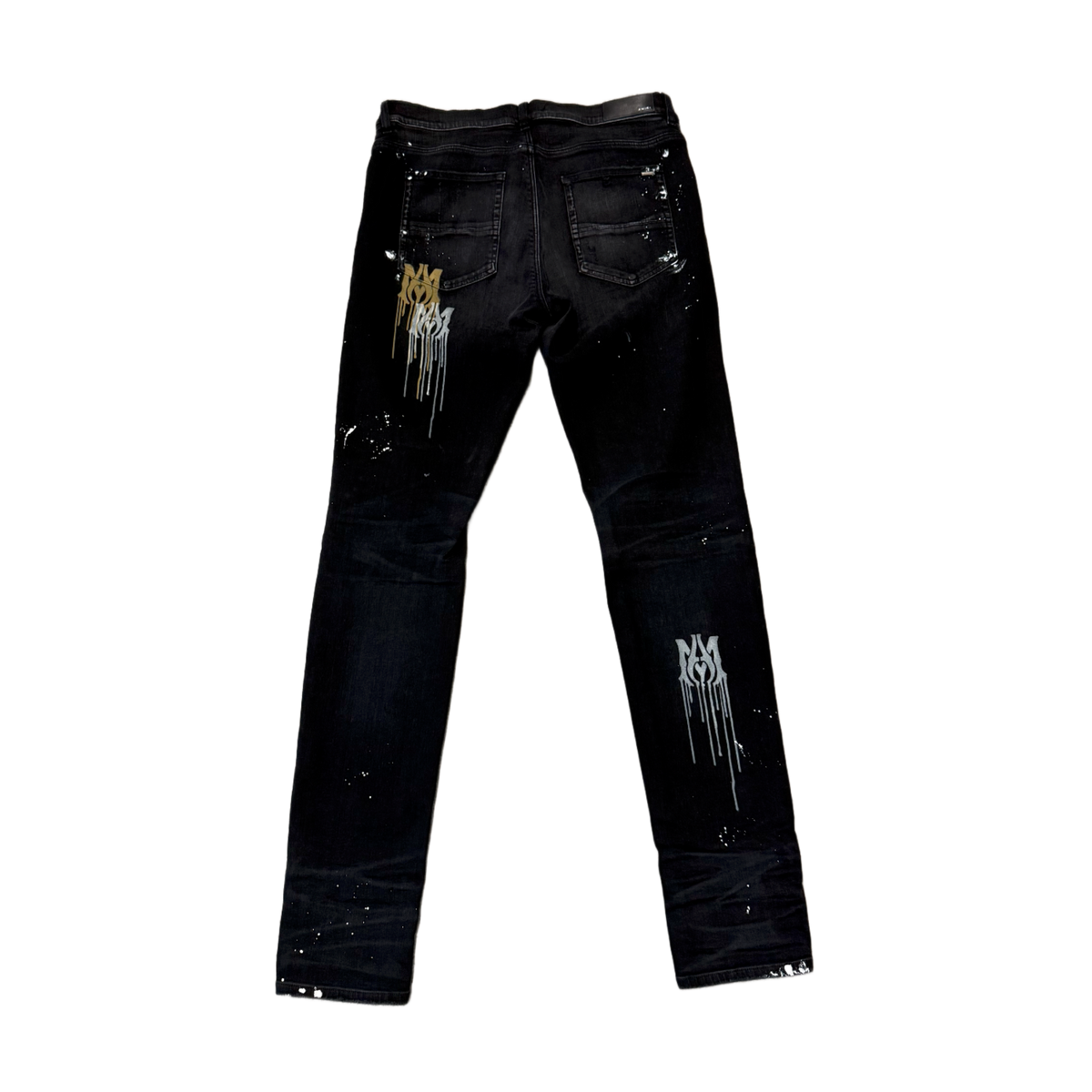 Amiri 'Black MA Stencil' Jeans