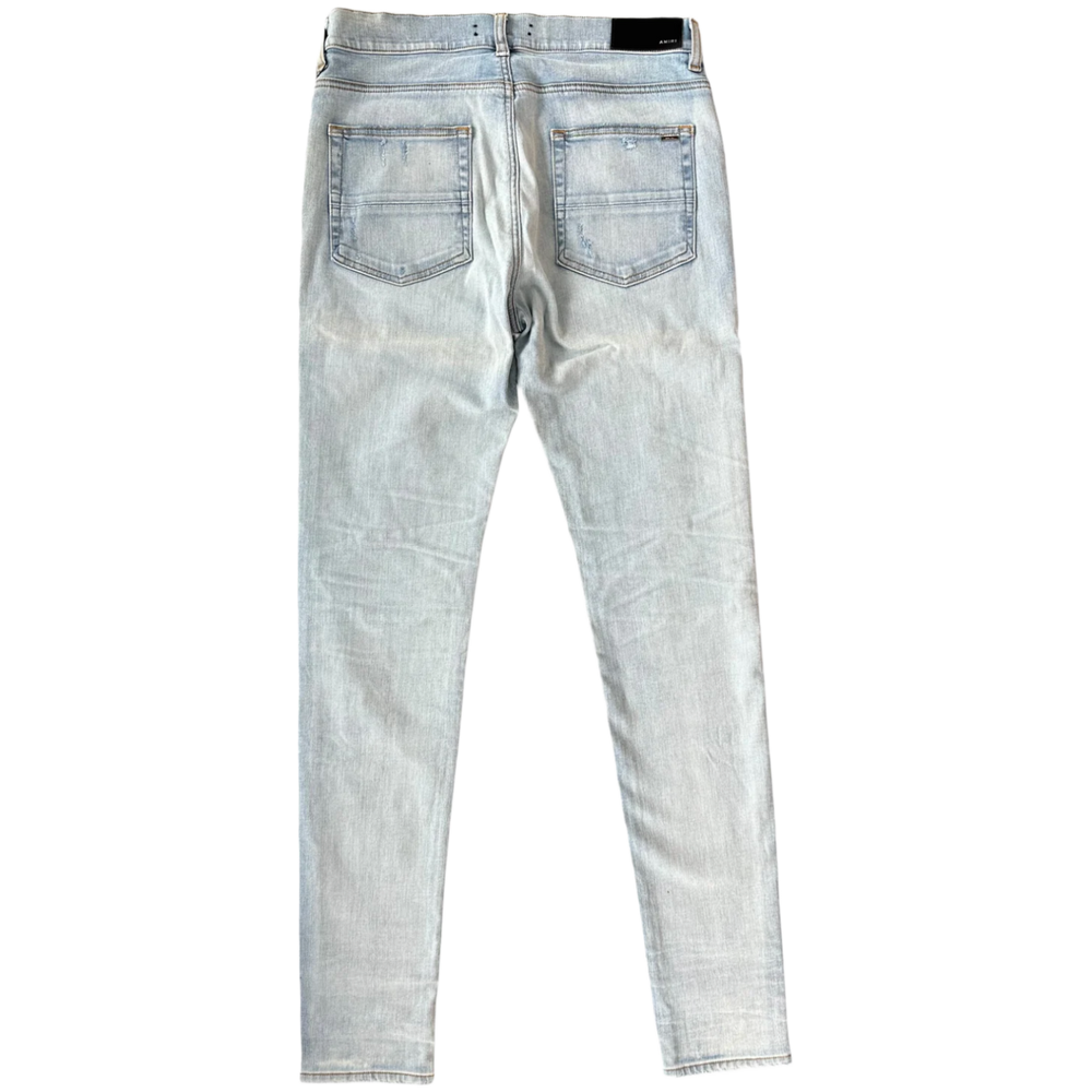 Amiri 'Light Indigo Camo Patch MX1' Jeans