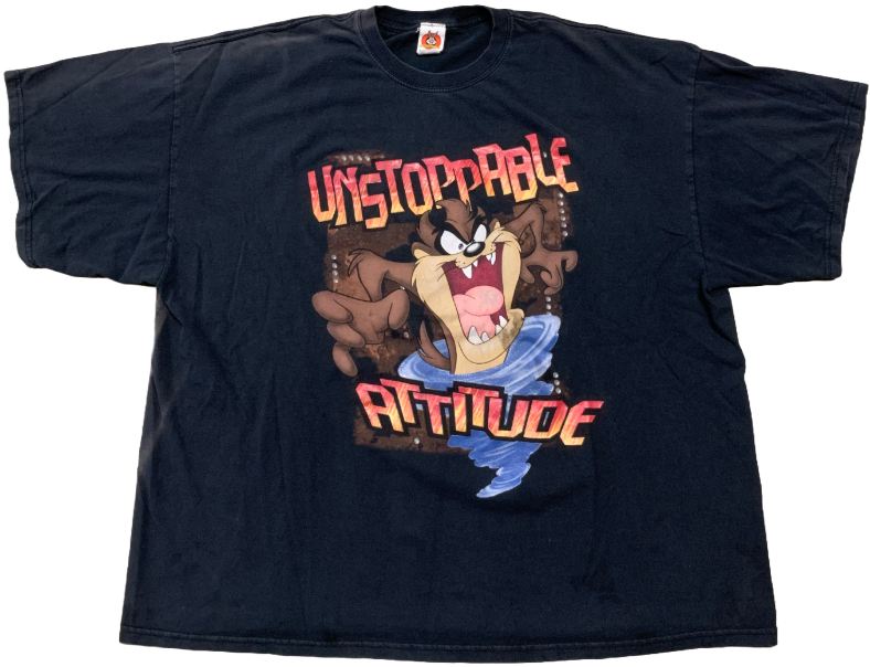 Looney Tunes 'Unstoppable Attitude' Taz Vintage Tee