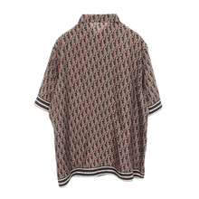 Dior 'Black/Brown' Oblique Button Up Silk Shirt 