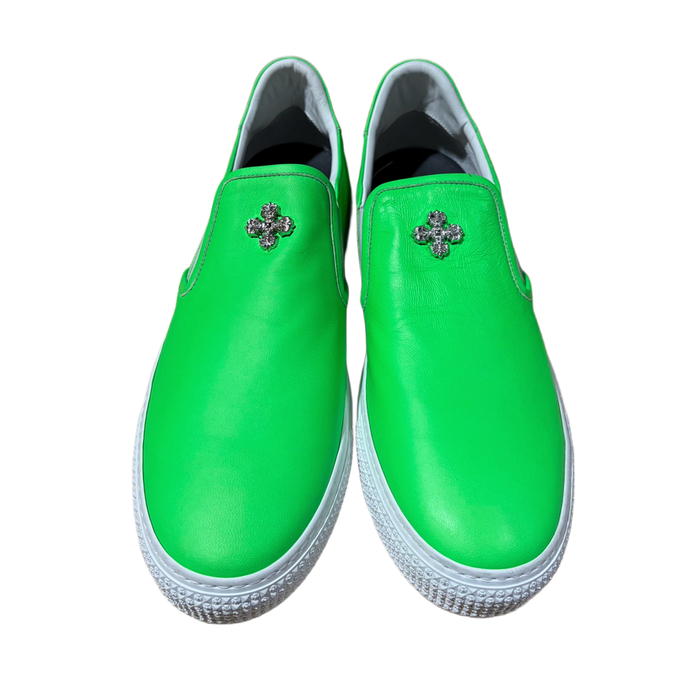 Chrome Hearts 'Green' Filigree Slip-On