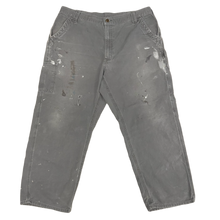 Carhartt 'Paint Splatter & Distressed Washed Grey Carpenter' Work Pants