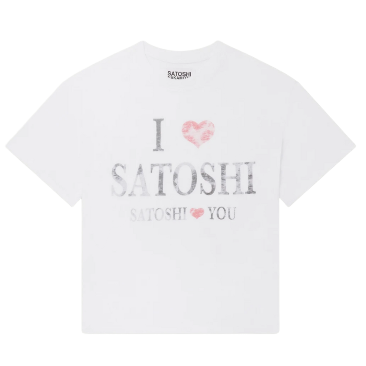 Satoshi Nakamoto 'I Love Satoshi' White Tee