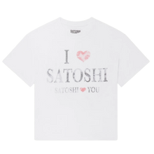 Satoshi Nakamoto 'I Love Satoshi' White Tee