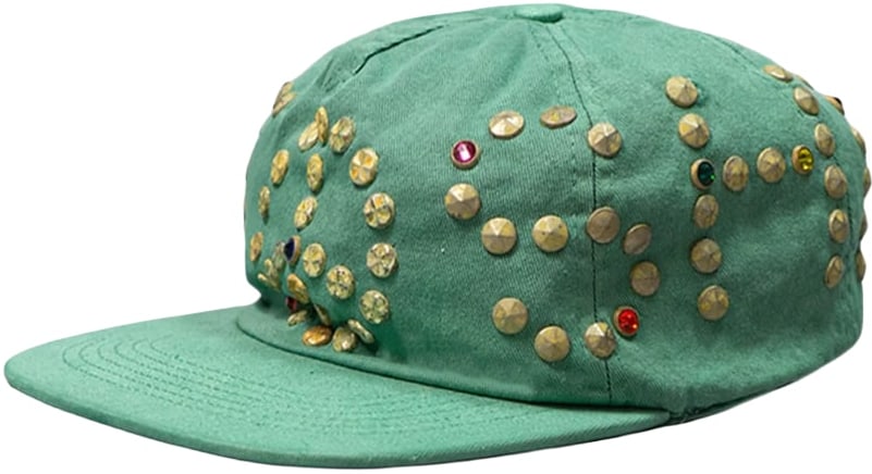 Satoshi Nakamoto 'Green' Studded Cap