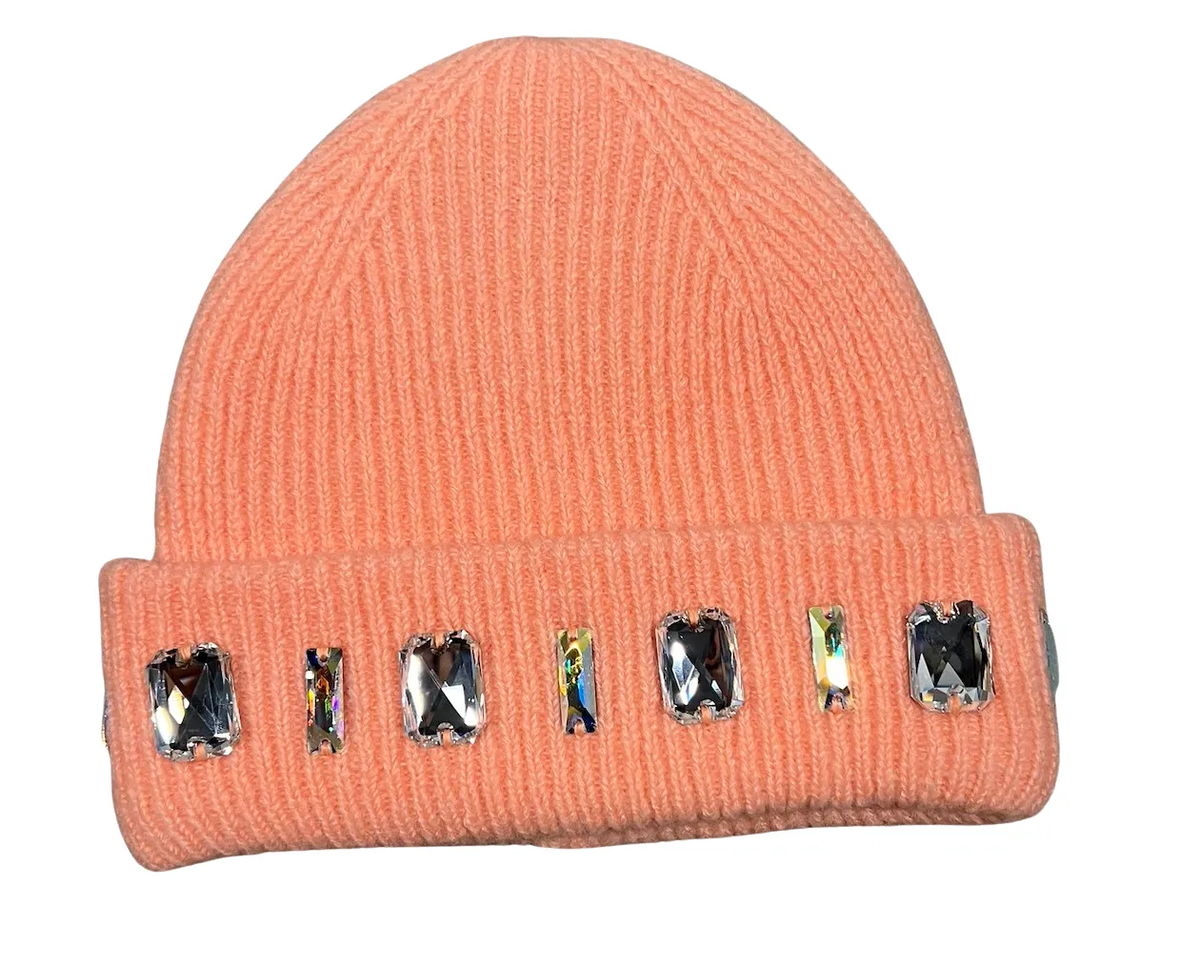 Melrose High 'Crown of Cairo' Peach Beanie