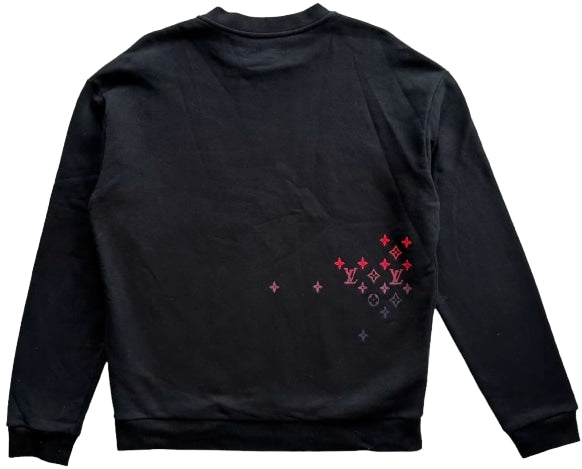 Louis Vuitton Gradient Monogram Embroidered Crewneck
