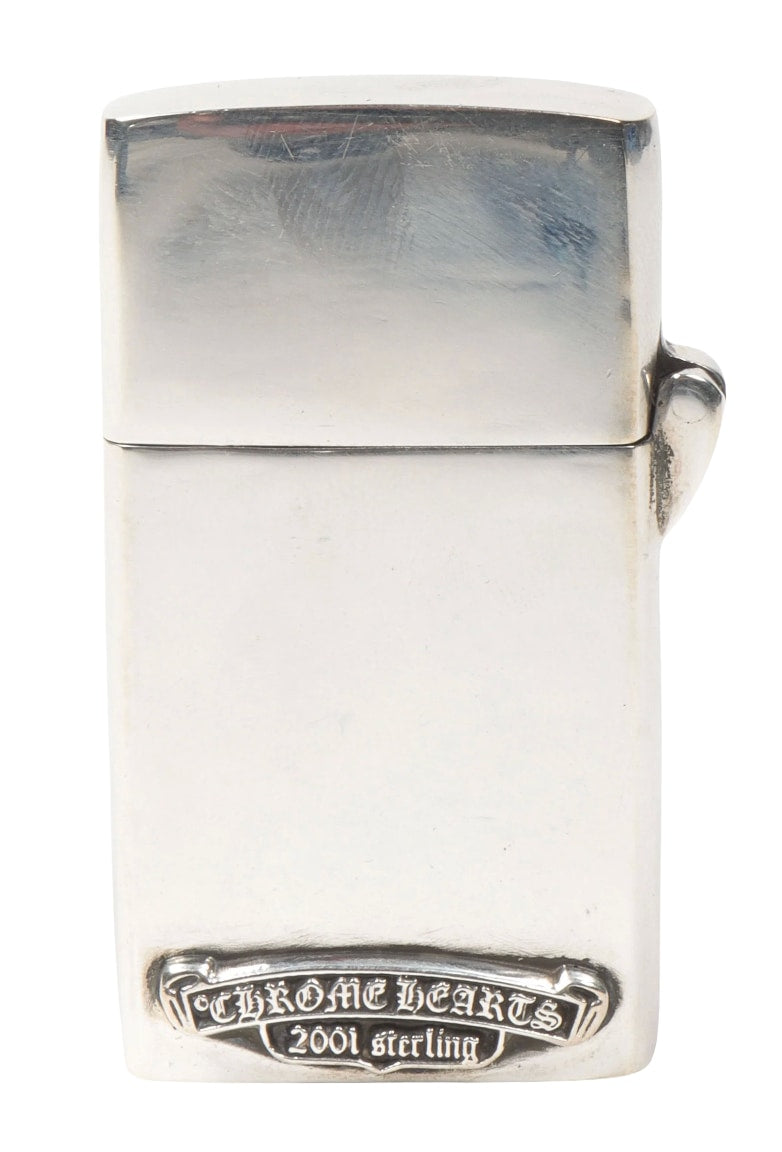 Chrome Hearts Silver Cross Zippo Lighter