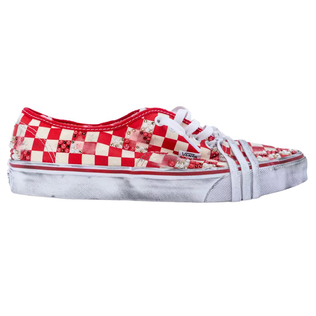 Vans x Mattias Gollin 'Red' Autentiche Vissute Checkerboard Low Shoes