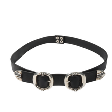 Chrome Hearts 'Double Gunslinger Buckle' Black Belt