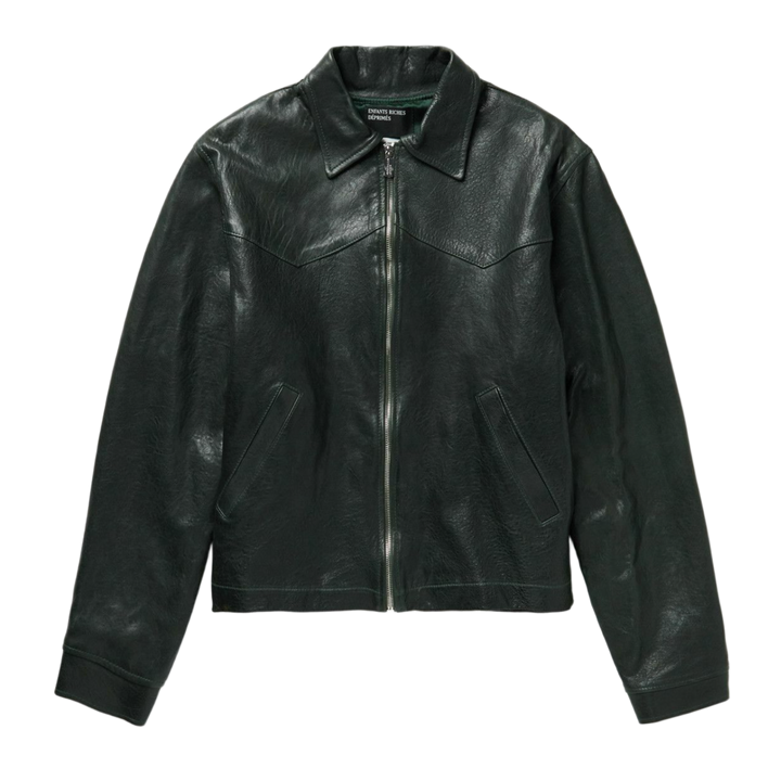 Enfants Riches Déprimés 'Green' Leather Jacket