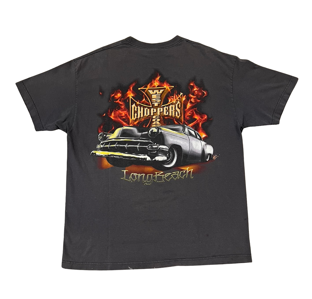 West Coast Choppers 'Classic Flame' Vintage Tee