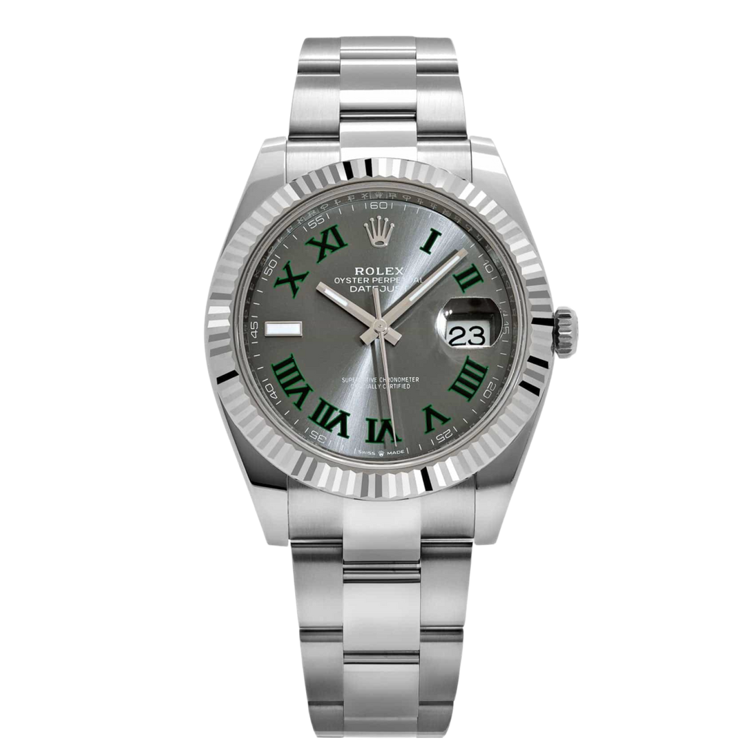 Rolex Datejust 'Wimbledon' 41 Oystersteel Stainless Slate Dial Oyster Watch 2026 126334