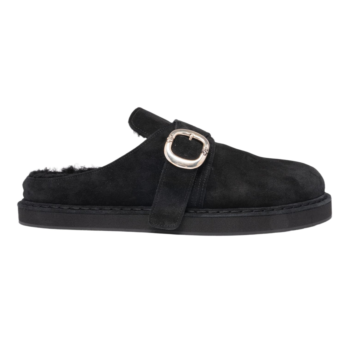 Chrome Hearts 'Black' Sherpa Lined Gunslinger Mule