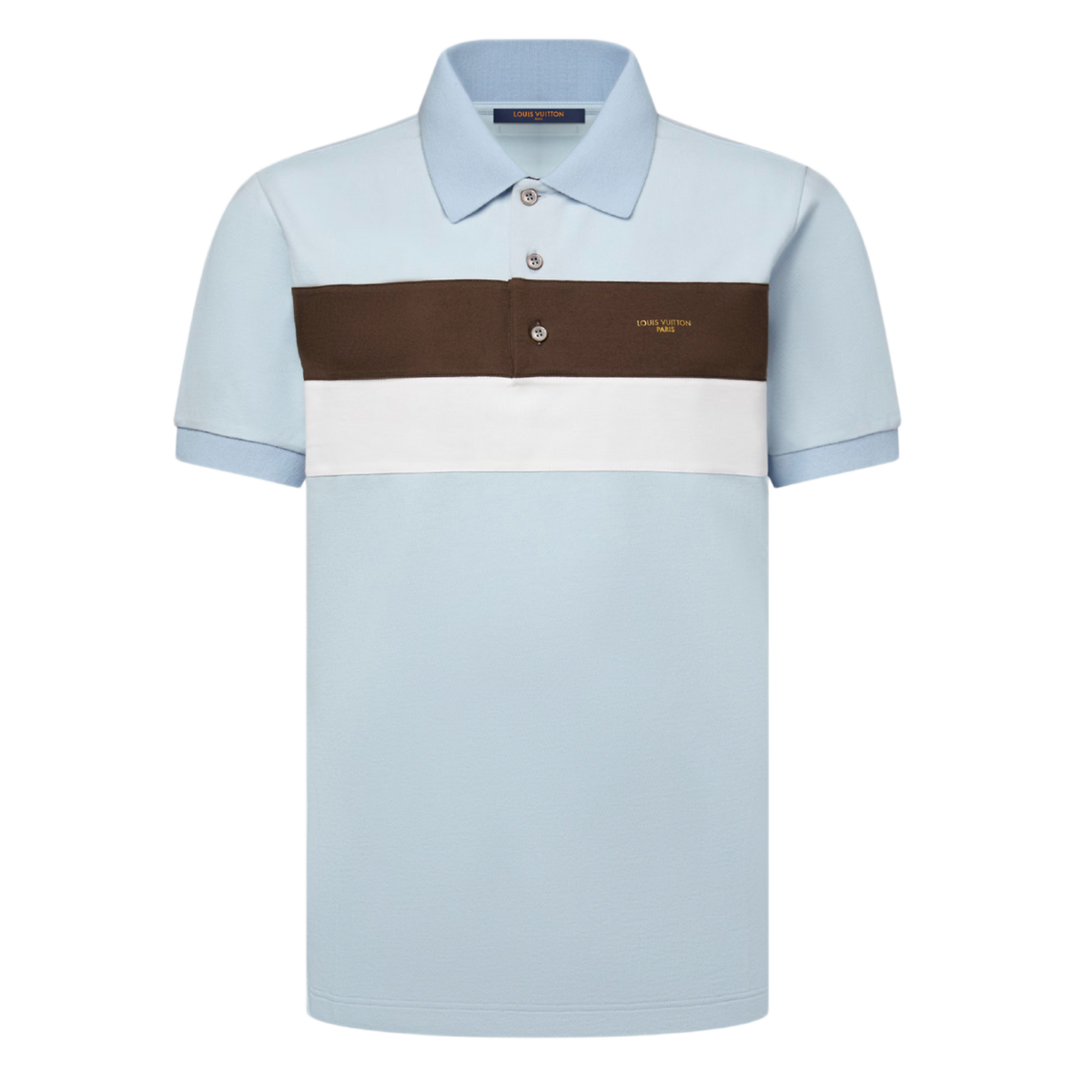 Louis Vuitton 'Pale Blue' Polo Button Shirt