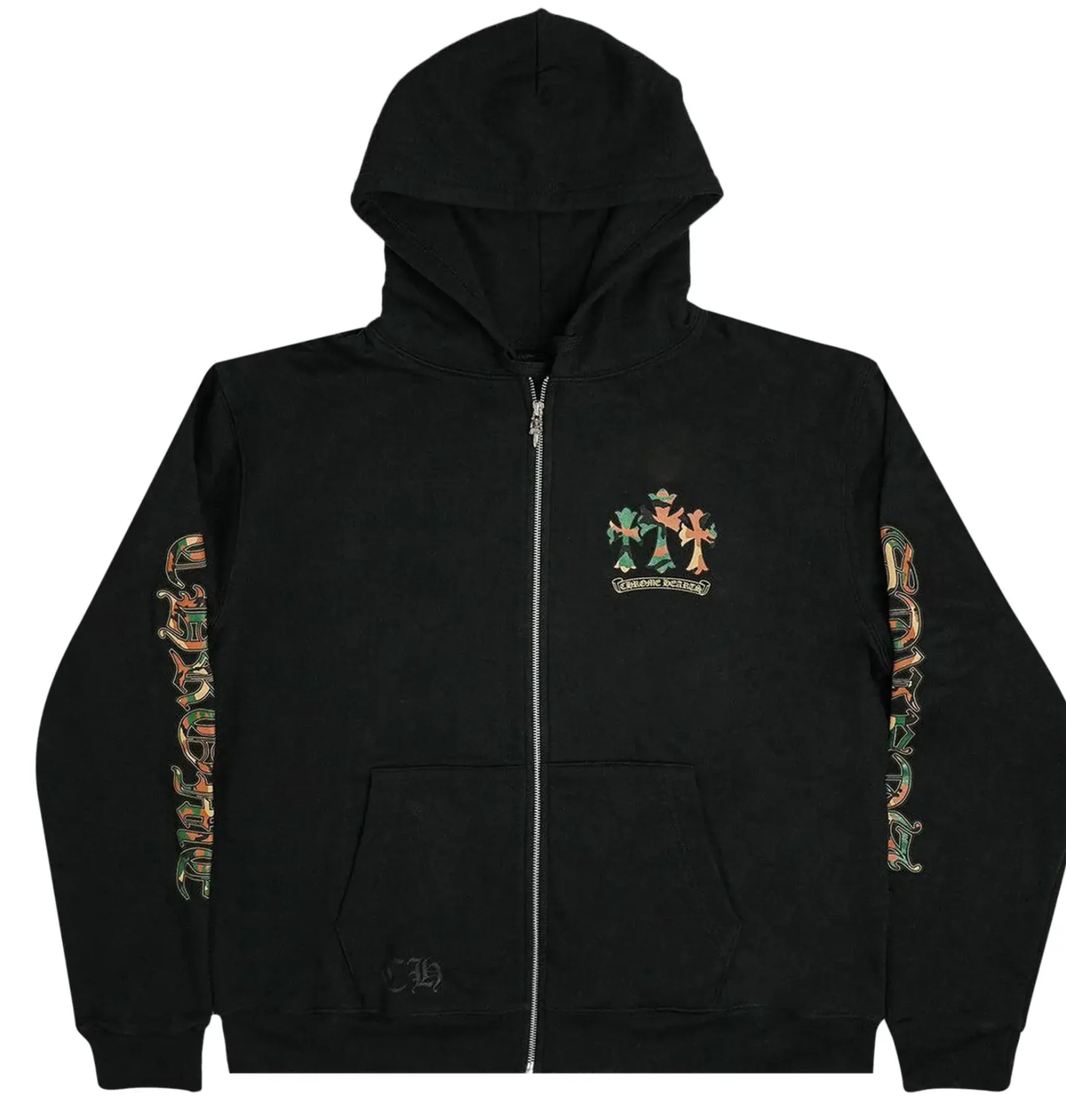 Chrome Hearts 'Black' King Taco Camo Zip Up Hoodie