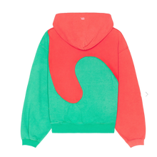 ERL 'Red/Green' Swirl Hoodie