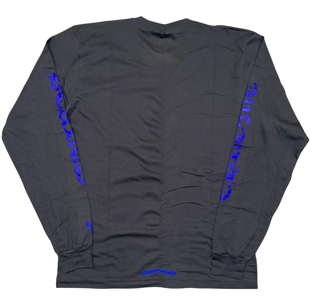 Chrome Hearts 'Blue Logo' 1988 Black Longsleeve Tee