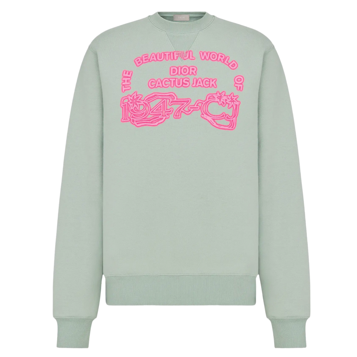 Dior x Cactus Jack 'Beautiful World' Grey Crewneck