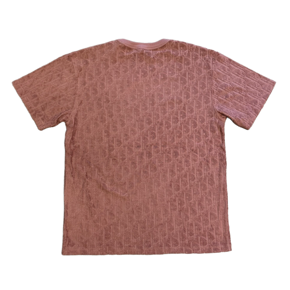 Dior 'Metal Pink' Oblique Terrycloth Tee