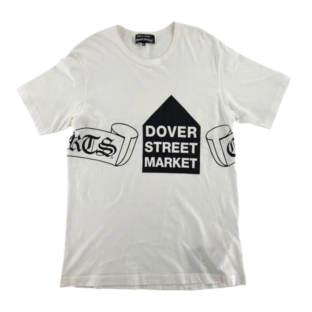 Chrome Hearts 'Dover Street Market CDG' White Scroll Tee