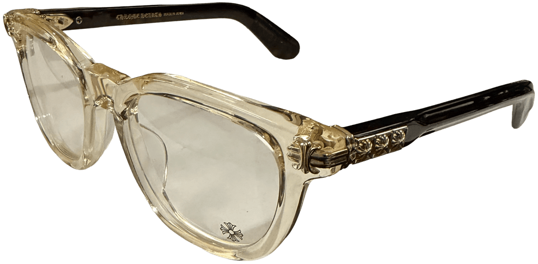Chrome Hearts 'Smoke Show' Clear Turtoise Shell 18k Glasses