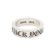 Chrome Hearts 'Silver' 6mm Fuck You Spacer Ring