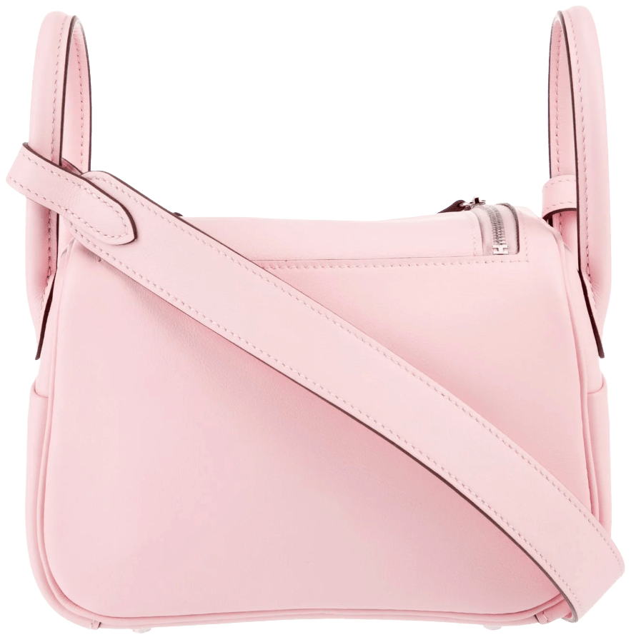 Hermès  'Rose Sakura Pink' Mini Lindy 20 With Palladium Hardware
