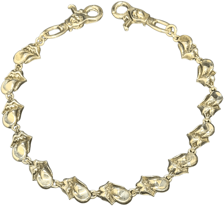 Chrome Hearts 'Rolling Stones' 13 Link Silver Wallet Chain