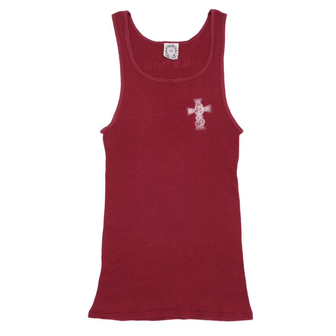 Chrome Hearts Vintage 'Red' Celtic Cross Tank Top