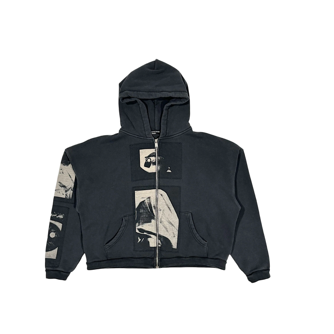 Enfants Riches Déprimés 'Madonna Assemblage'  Black ZIp Up Hoodie