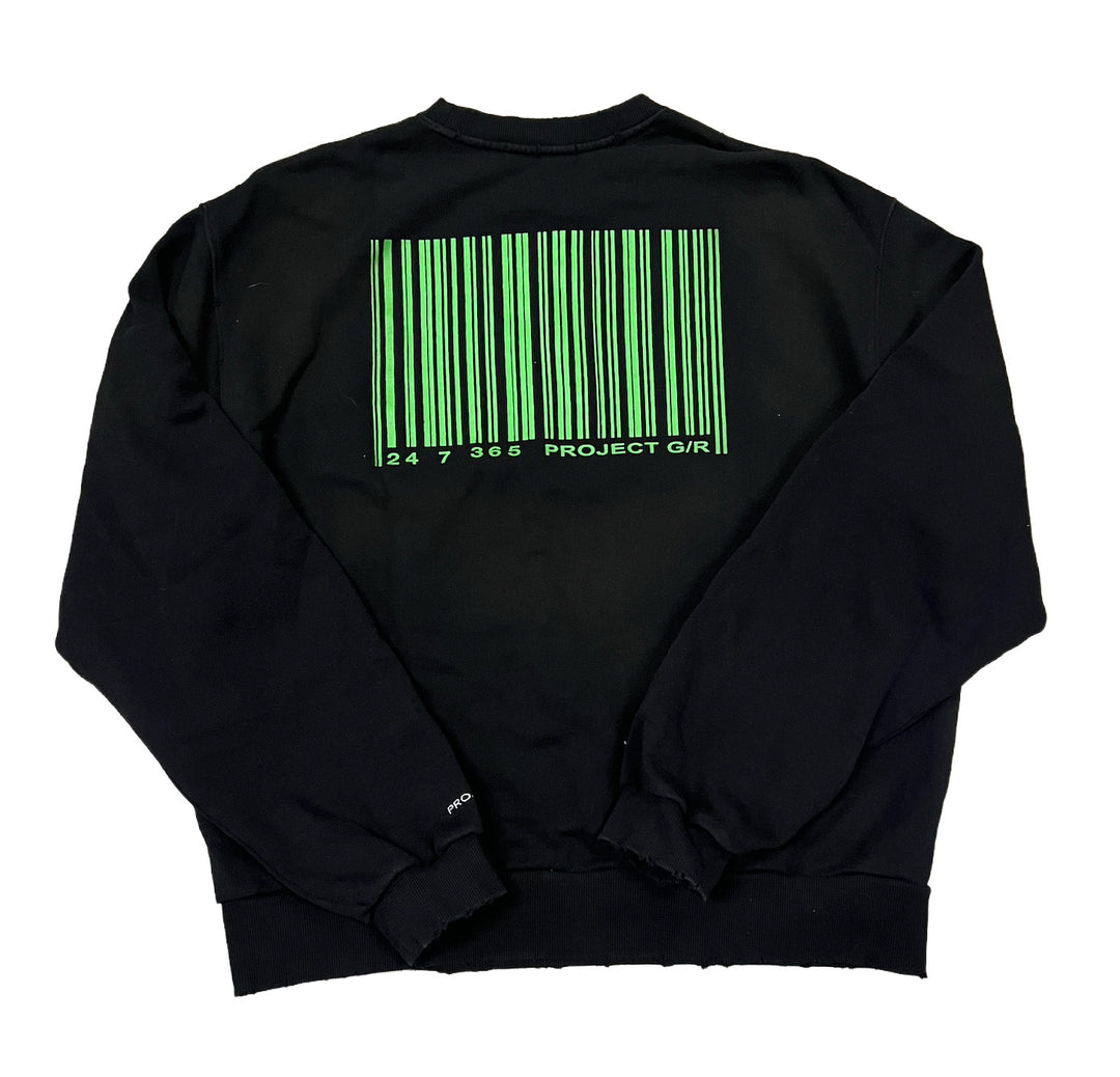 Project G/R 'X-Generation' Black Crewneck