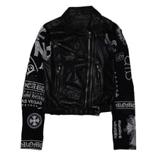 Chrome Hearts Women's 'Las Vegas Exclusive' Leather Black Biker Jacket