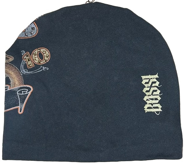 Bossi 'Black Hilly' Rhinestone Vintage Beanie 