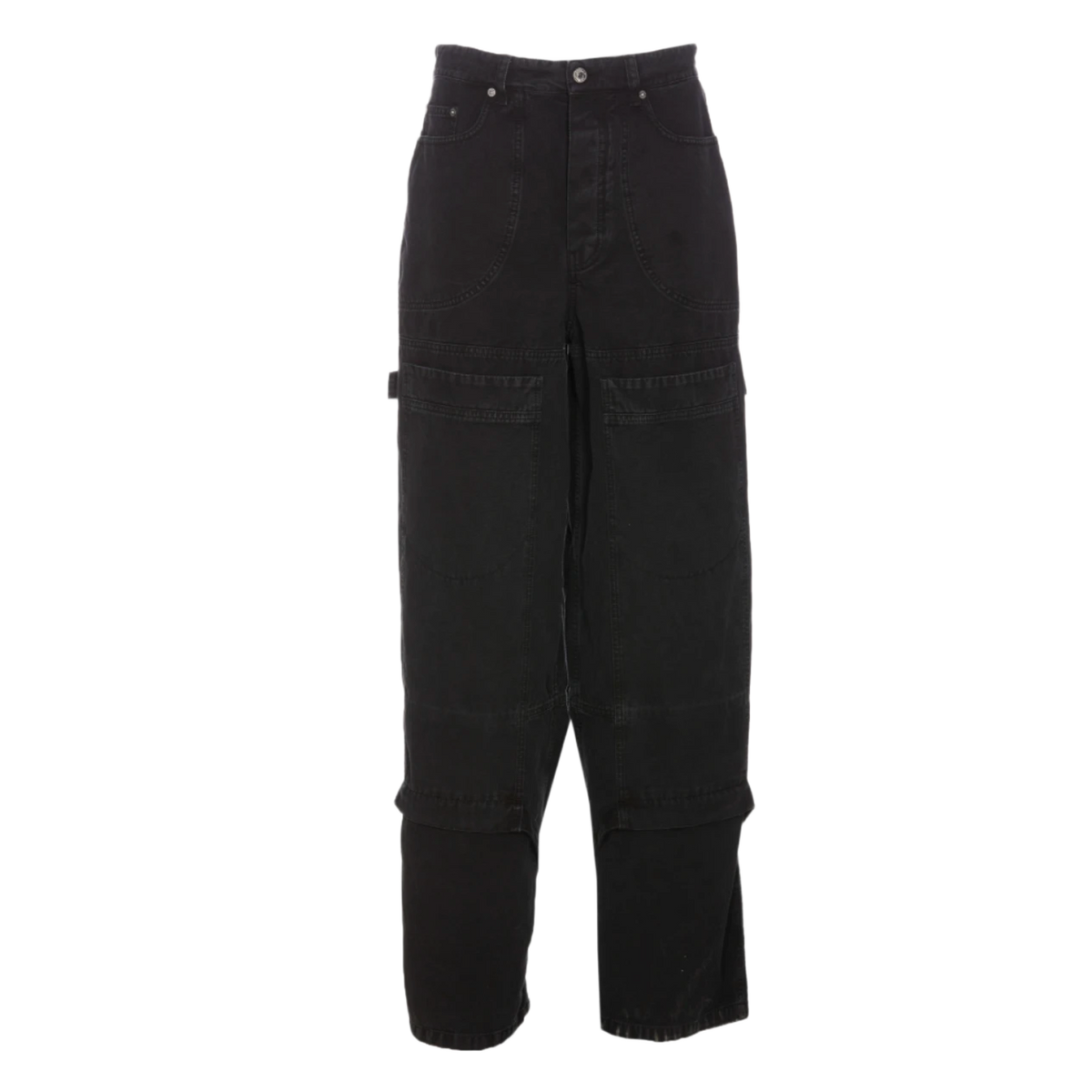 Off-White 'Washed Black' Double-Layered Jeans