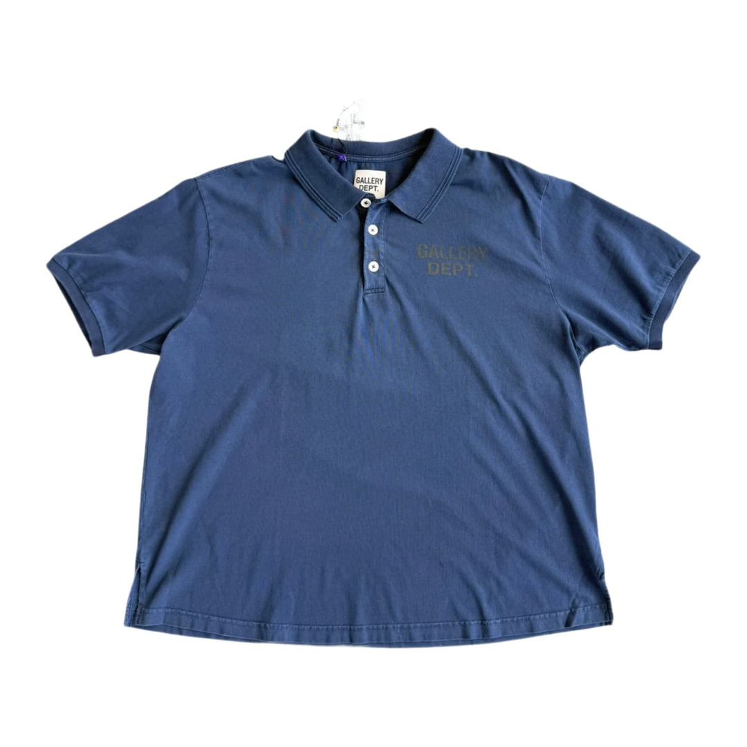 Gallery Dept 'Navy Blue' Logo Polo Tee