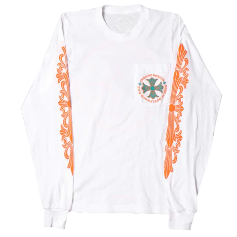 Chrome Hearts Miami Art Basel Exclusive L/S T-shirt White/Green/Orange